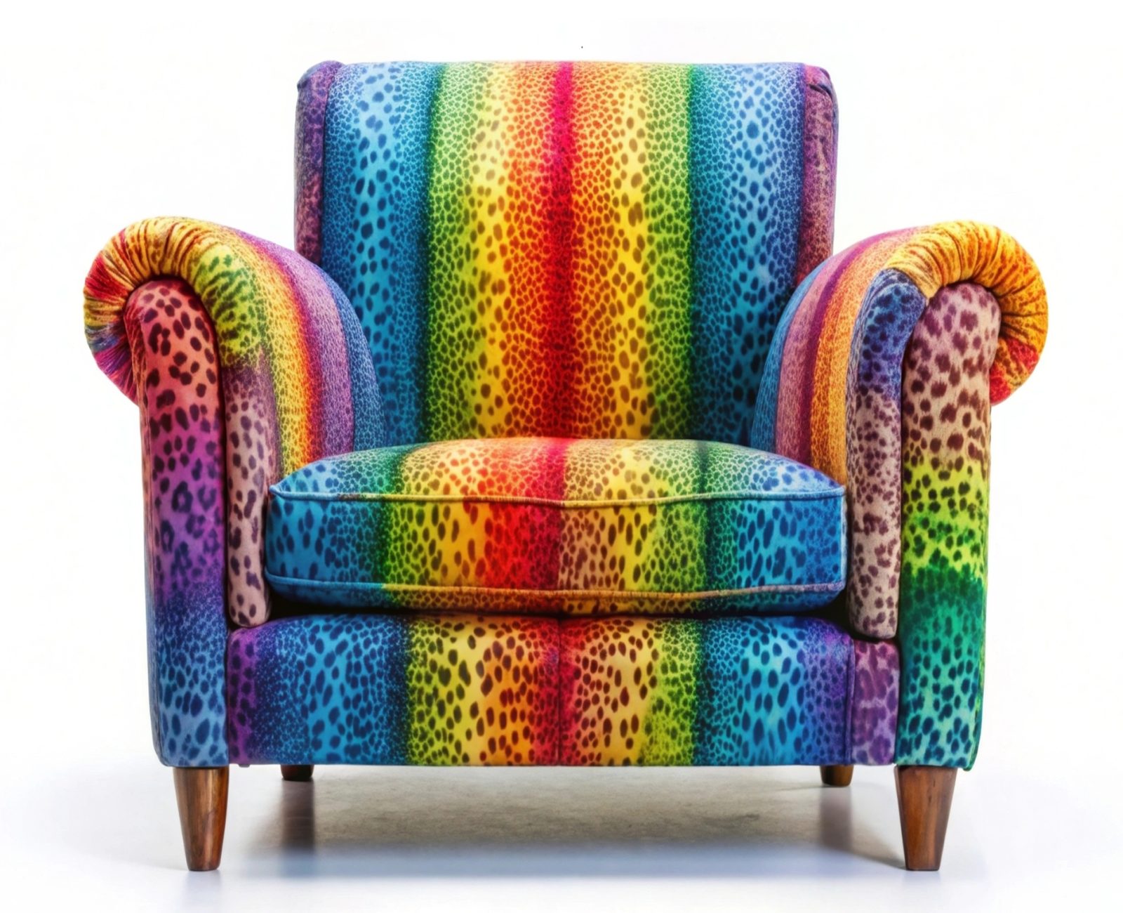 Rainbow Print Chair